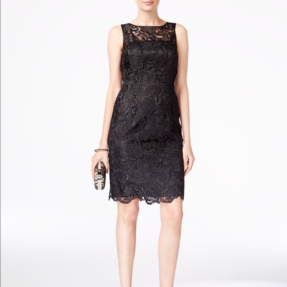 Adrianna Papell Lace Sheath Dress